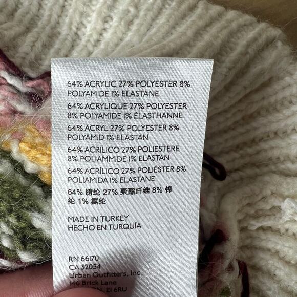 Anthropologie Turtleneck Sweater Vest Sz L Scallop Cottagecore Prairie Twee Boho - Picture 10 of 10